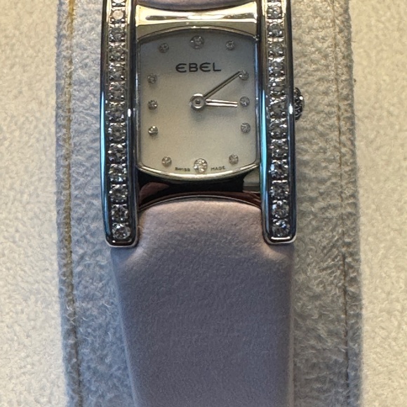 Ebel Beluga A9057A28-10 w/Diamonds & Pink band - Picture 1 of 7